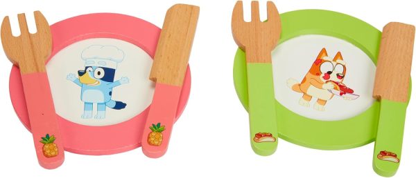 Bluey - Dine in with Bluey Set, 32-Piece Wooden Toy Set with Magic Asparagus, Plates, Utensils & More, Perfect for Role-Play & Imaginative Fun, FSC-Certified, Suitable for 3 Years & Up - Image 17