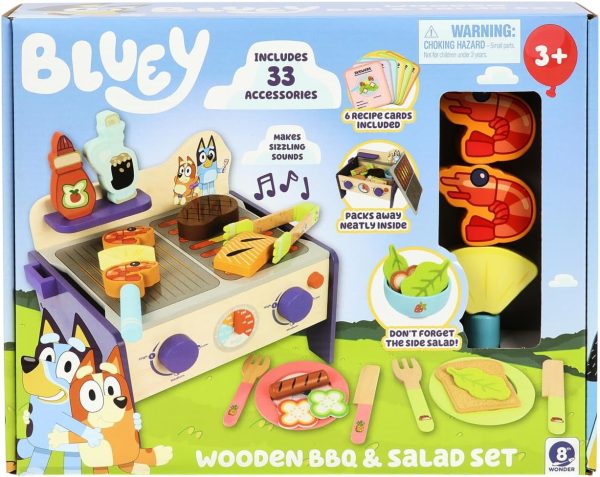 Bluey - Dine in with Bluey Set, 32-Piece Wooden Toy Set with Magic Asparagus, Plates, Utensils & More, Perfect for Role-Play & Imaginative Fun, FSC-Certified, Suitable for 3 Years & Up - Image 22