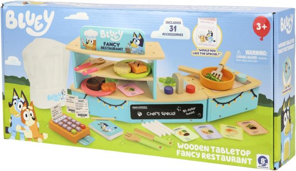 Bluey - Dine in with Bluey Set, 32-Piece Wooden Toy Set with Magic Asparagus, Plates, Utensils & More, Perfect for Role-Play & Imaginative Fun, FSC-Certified, Suitable for 3 Years & Up - Image 36