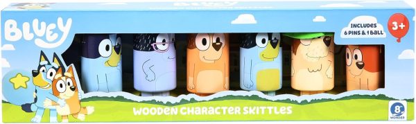 Bluey – Wooden Character “Skittles” Bowling, Indoor & Outdoor Bowling Play, 6 Character Pins and 1 Bowling Ball – FSC Certified for Children 3 Years and Up - Image 11