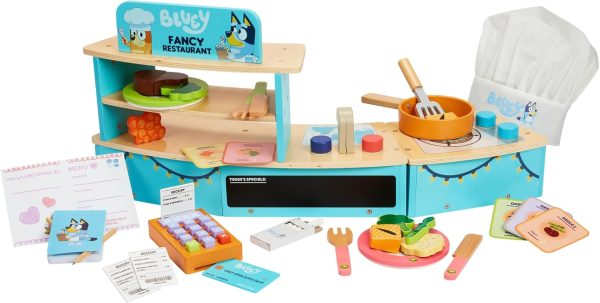 Bluey – Picnic Basket Set – 30 Piece Wooden Roleplay Toy with Carry Case, Cutlery & Pretend Food Accessories for Kids – FSC-Certified Material – Fun Imaginative Kit for 3 Years and Up - Image 28