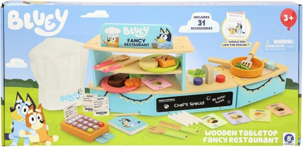 Bluey – Picnic Basket Set – 30 Piece Wooden Roleplay Toy with Carry Case, Cutlery & Pretend Food Accessories for Kids – FSC-Certified Material – Fun Imaginative Kit for 3 Years and Up - Image 29