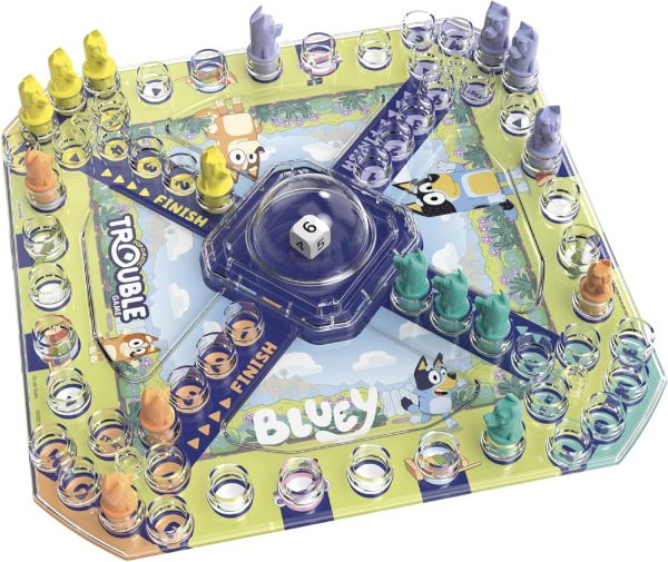 Hasbro Gaming Trouble: Bluey Edition Board Game for Kids, 2-4 Players, Race Bluey, Bingo, Bandit, or Chilli to The Finish, Ages 5 and Up (Amazon Exclusive) - Image 3